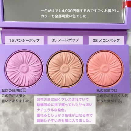 クリニーク チーク ポップ パレット 21 パンジー メロン/CLINIQUE/パウダーチークの画像