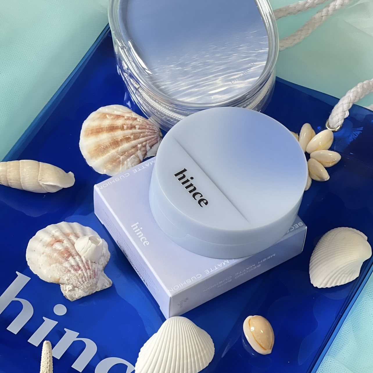 セカンドスキンメッシュマットクッション 17 ポーセリン（24 BLUE DIVE）/hince/クッションファンデーションを使ったクチコミ（2枚目）