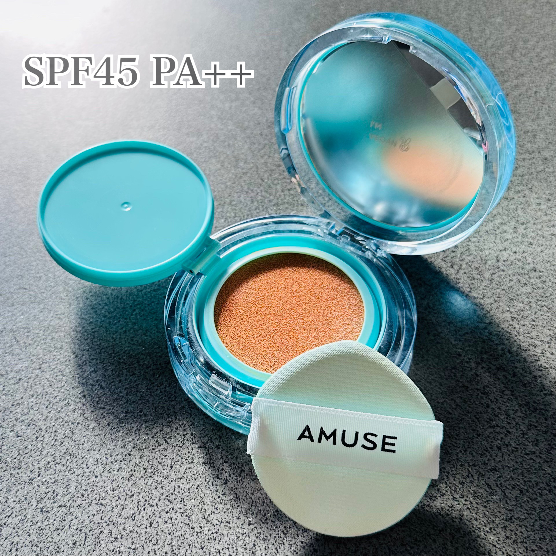 メタフィットヴィーガンクッション/AMUSE/クッションファンデーションを使ったクチコミ（2枚目）