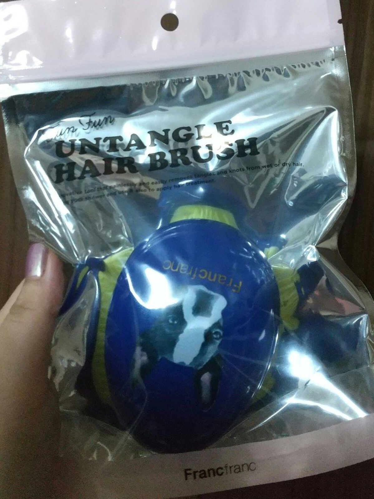 ファンファン アンタングルヘアブラシ/フランフラン/ヘアブラシを使ったクチコミ（1枚目）