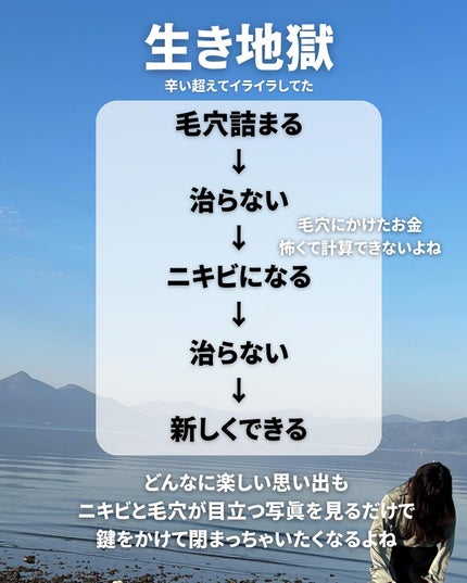 ナラ|毛穴ケアオタク🍓 on LIPS 「.毛穴とニキビに物申してみました。(コラッ)辛いしんどい、しん..」(4枚目)