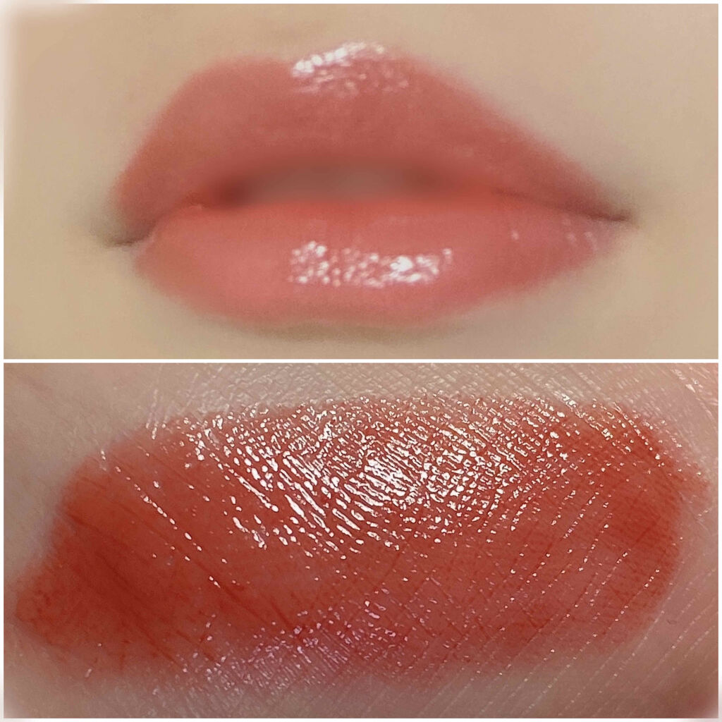 ラスティンググロスリップ/CEZANNE/口紅を使ったクチコミ（2枚目）