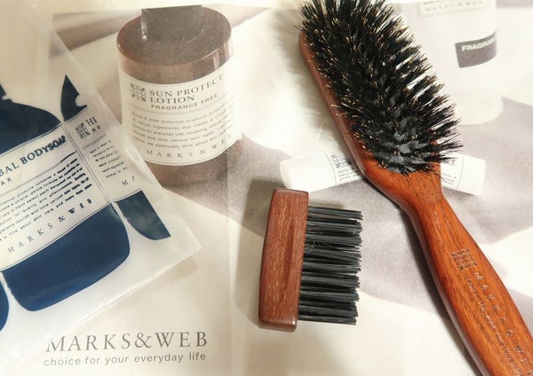 ウッドヘアブラシ ブラウン/MARKS&WEB/ヘアブラシ by ma-☆