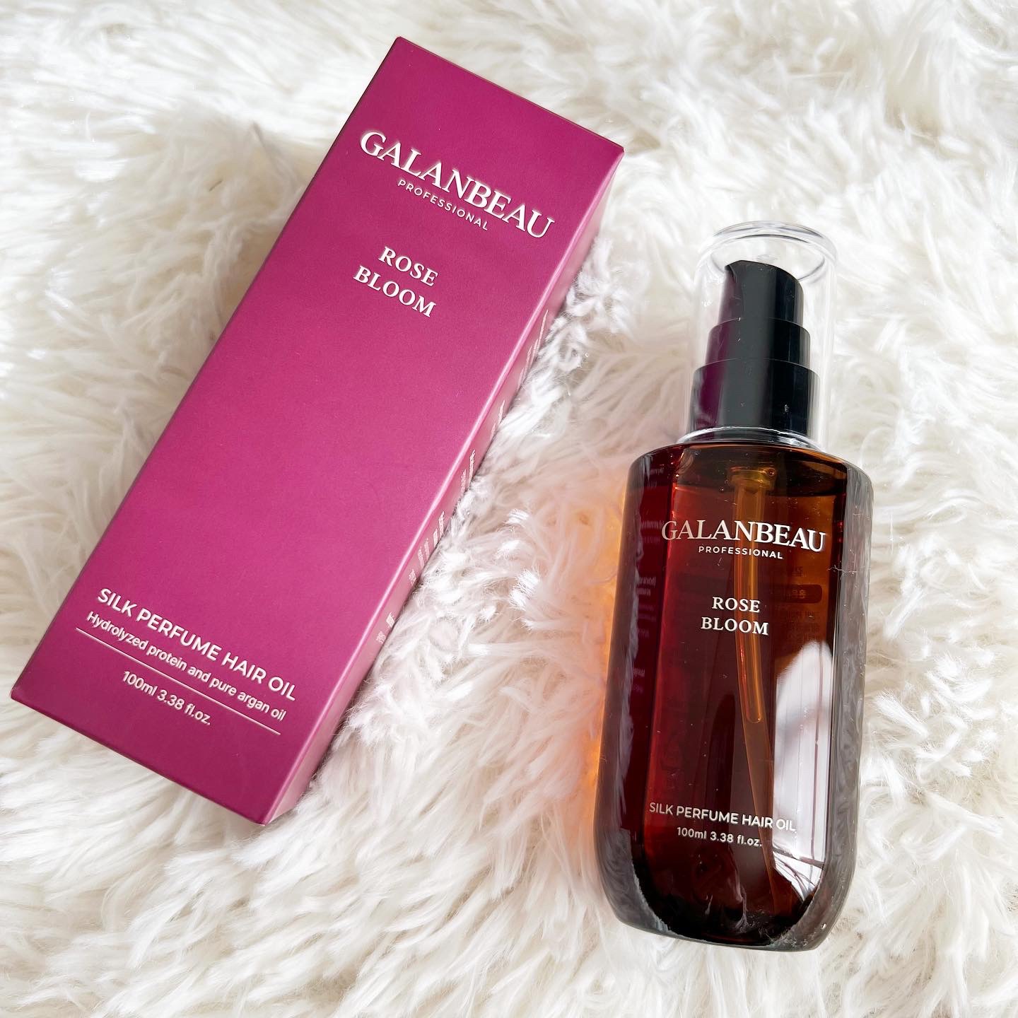 シルクパフュームヘアオイル（ローズブルーム）/ガランビュー/ヘアオイルを使ったクチコミ（1枚目）