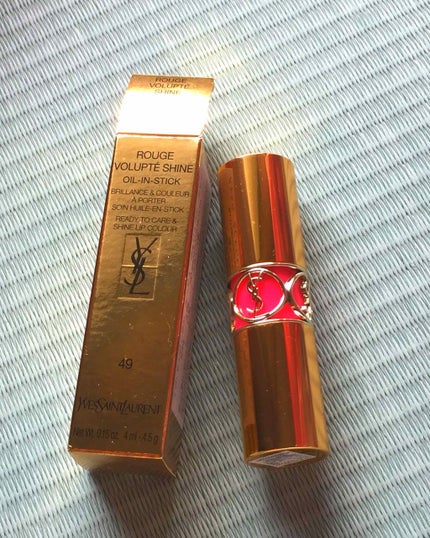 ルージュ ヴォリュプテ シャイン/YVES SAINT LAURENT BEAUTE/口紅を使ったクチコミ(1枚目)