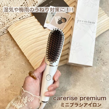 プレミアム ブラシ型ヘアアイロン/CARERISE/その他スタイリングを使ったクチコミ（1枚目）