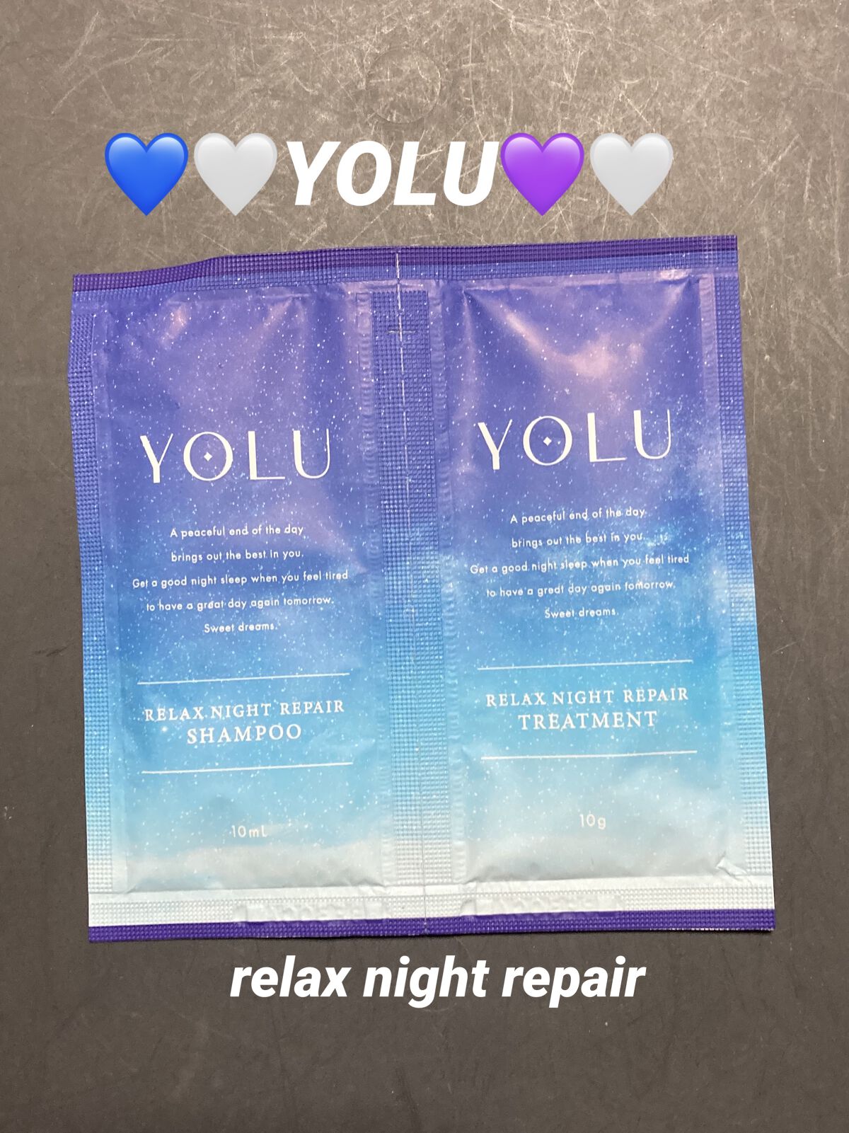 リラックスナイトリペア シャンプー／トリートメント/YOLU/市販シャンプーを使ったクチコミ（1枚目）