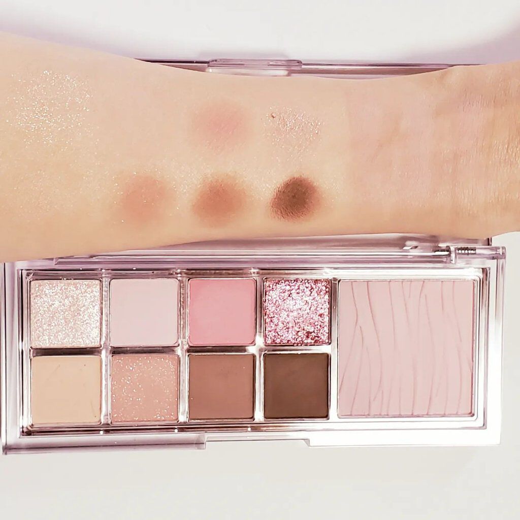 ミックスブラーリングアイパレット/wakemake/マルチパレットを使ったクチコミ（3枚目）