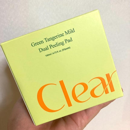 青ミカンマイルドデュアルピーリングパッド/ClearDea./トナーパッドを使ったクチコミ(4枚目)