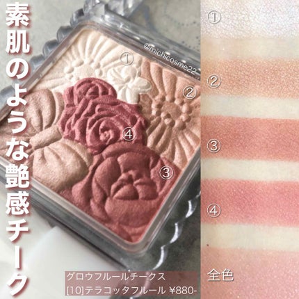 グロウフルールチークス/キャンメイク/パウダーチークを使ったクチコミ(1枚目)