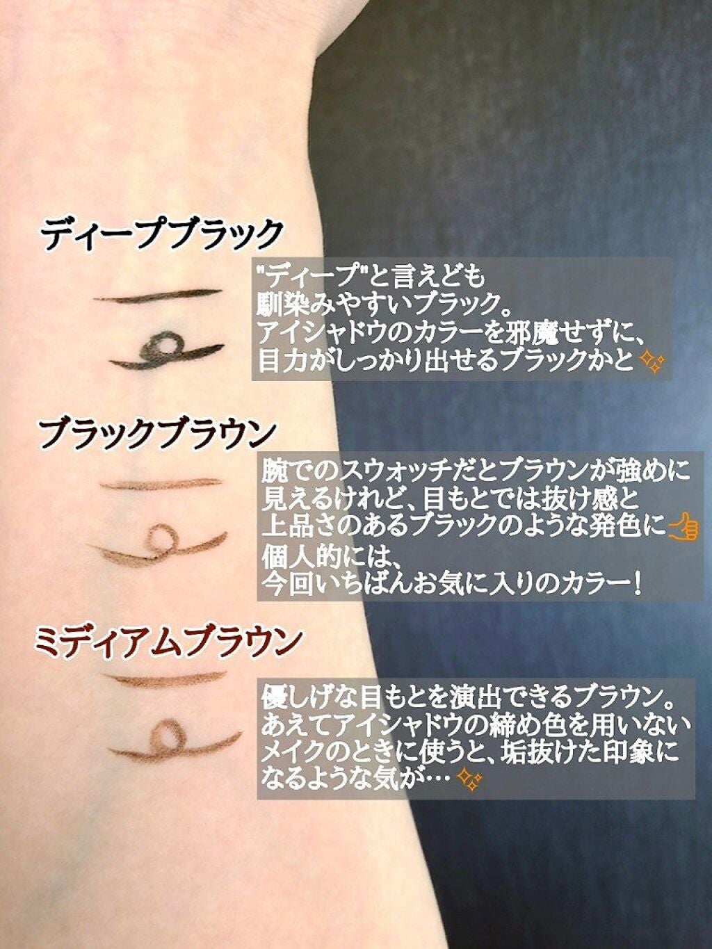 「密着アイライナー」ショート筆リキッド/デジャヴュ/リキッドアイライナーを使ったクチコミ(3枚目)