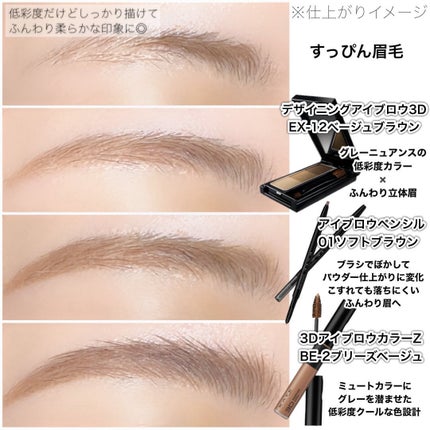 ケイト デザイニングアイブロウ3D/KATE/パウダーアイブロウを使ったクチコミ(6枚目)