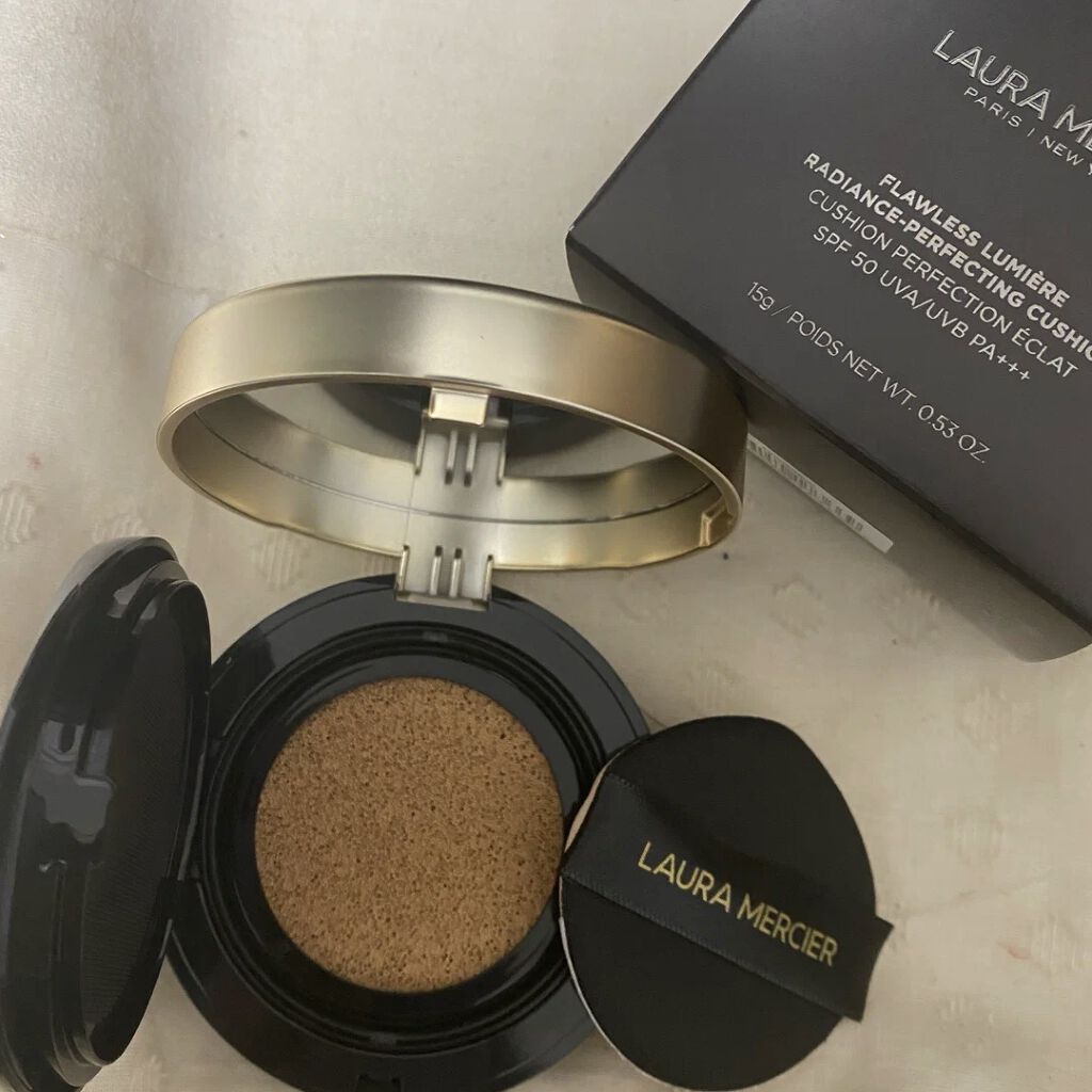 フローレス ルミエール ラディアンス パーフェクティング クッション 2N1/ローラ メルシエ/クッションファンデーションを使ったクチコミ（2枚目）