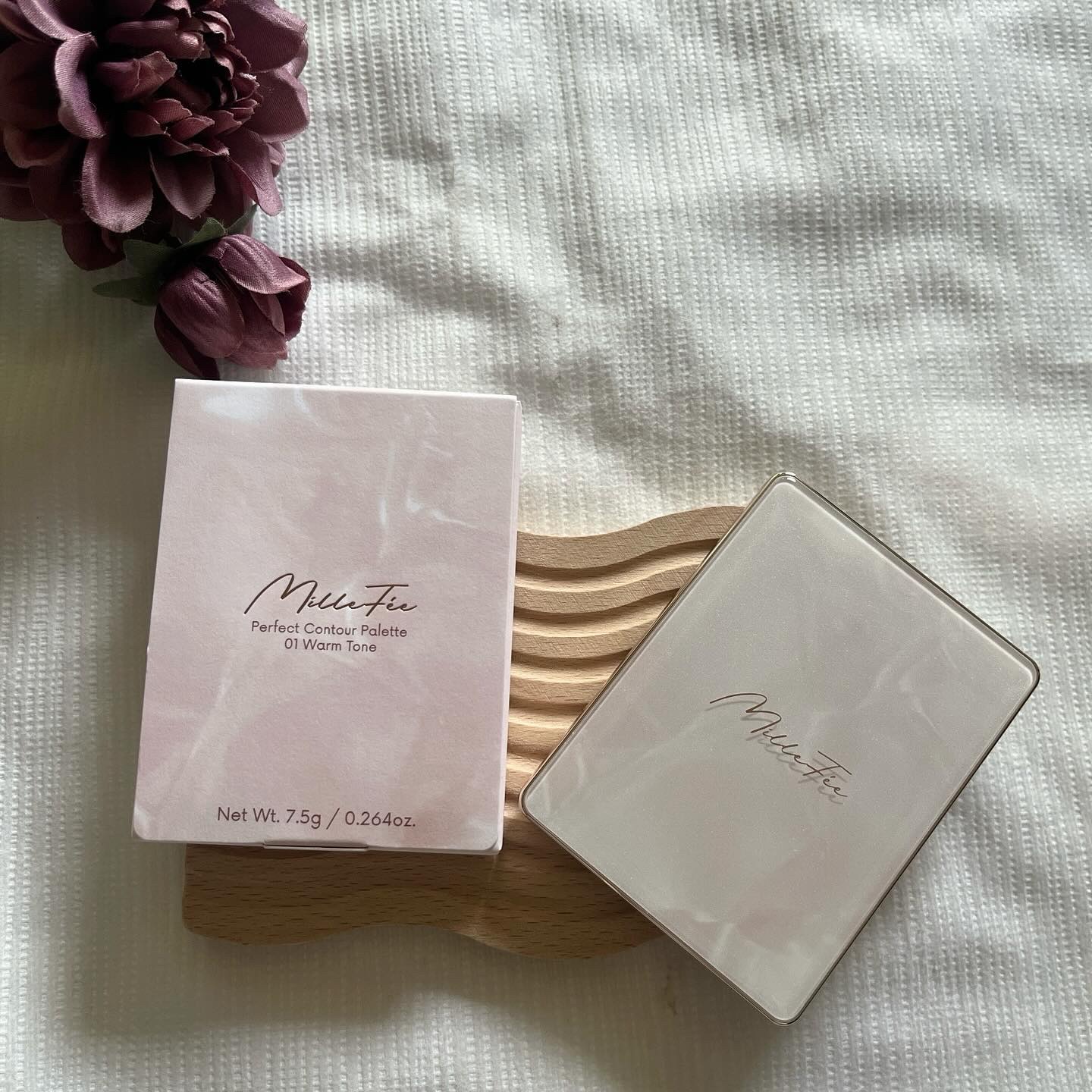 チート顔コントゥアパレット/MilleFée/パウダーハイライトを使ったクチコミ（3枚目）