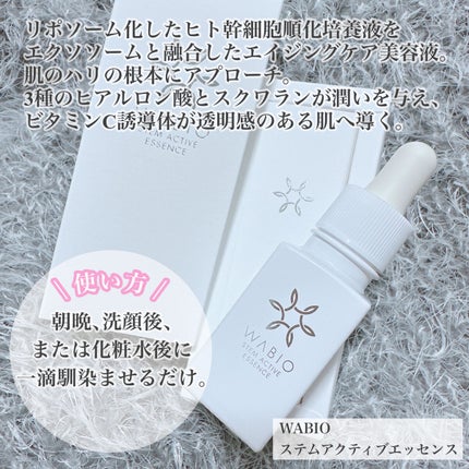 ステム アクティブ エッセンス/WABIO/美容液を使ったクチコミ(2枚目)
