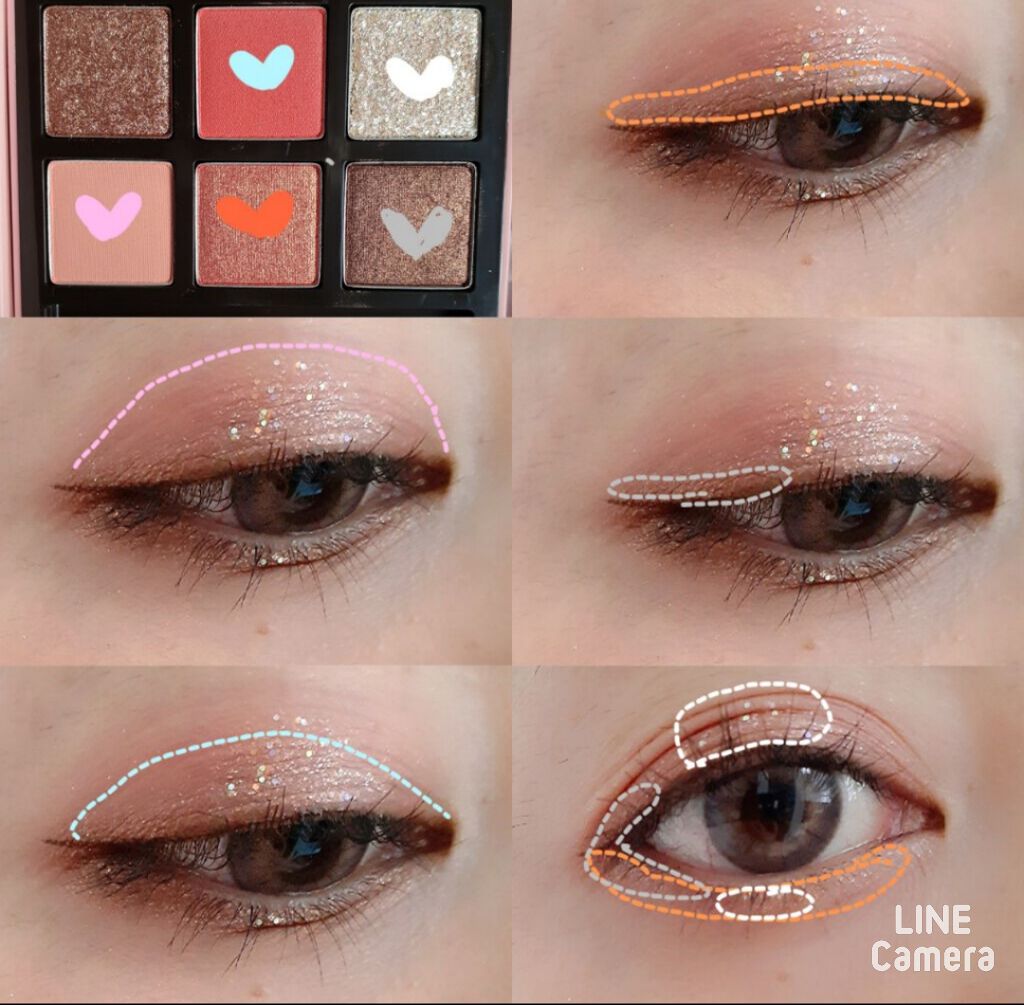 ハート プレイカラーアイズ/ETUDE/アイシャドウパレットを使ったクチコミ(2枚目)