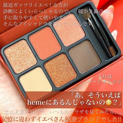 アイカラーパレット/heme/アイシャドウパレットを使ったクチコミ(3枚目)