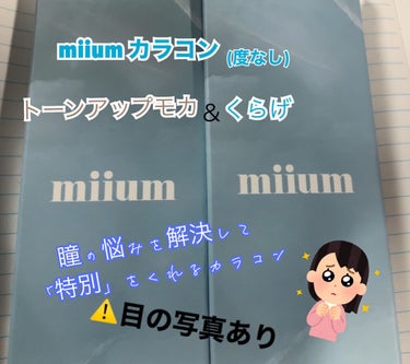 miium 1day/miium/ワンデー（１DAY）カラコンを使ったクチコミ（1枚目）