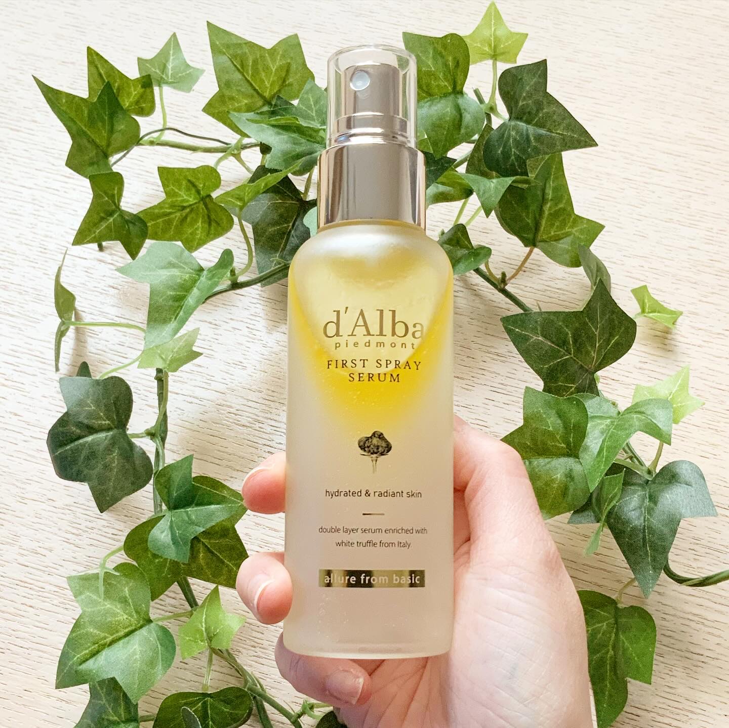 ダルバ ホワイトトリュフファーストスプレーセラム/ダルバ/ミスト状化粧水を使ったクチコミ（1枚目）