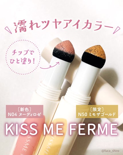 クッションチップアイカラーN/キスミー フェルム/単色アイシャドウを使ったクチコミ(1枚目)