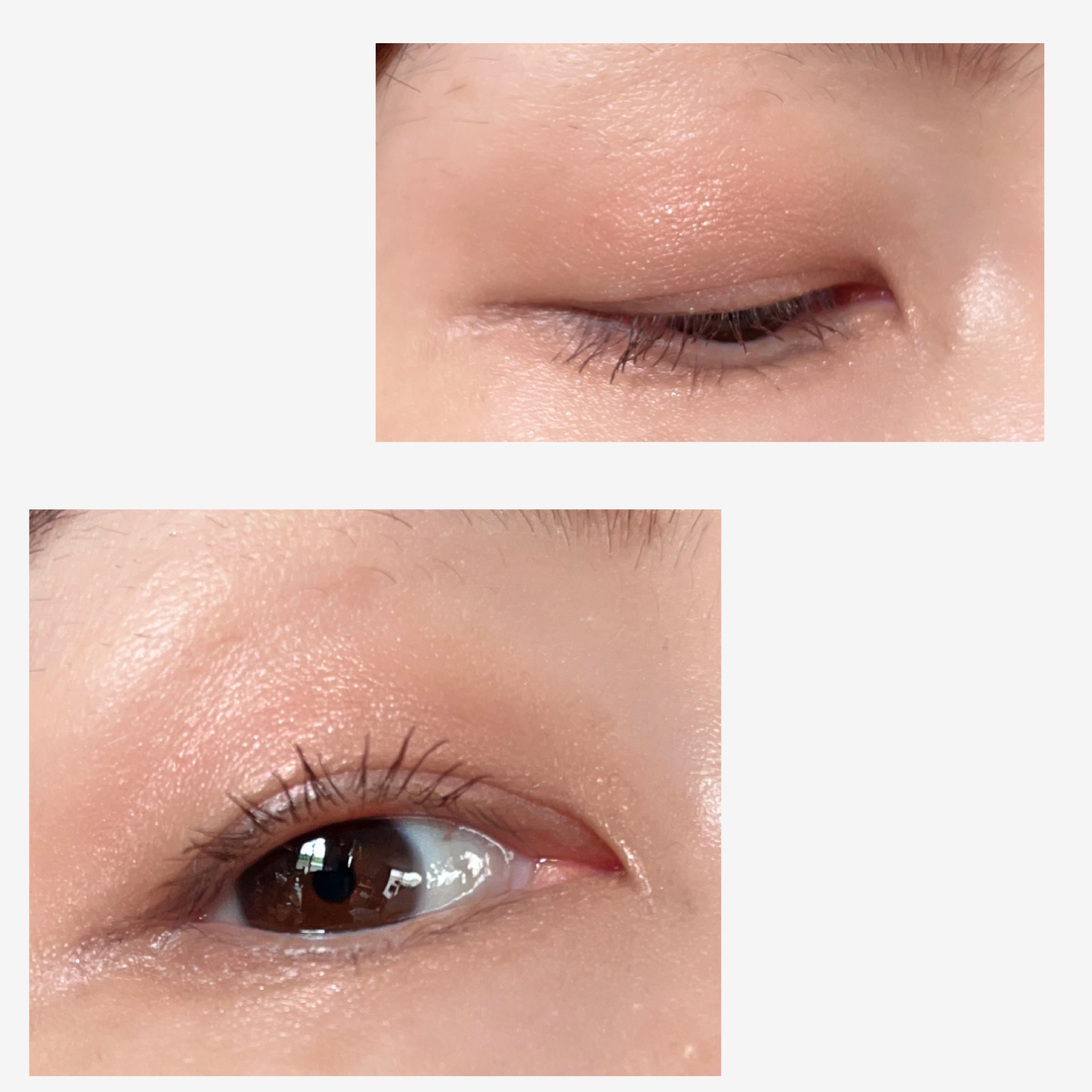 リキッドアイライナー ミッドナイトブラウン/CAROME./リキッドアイライナーを使ったクチコミ（2枚目）