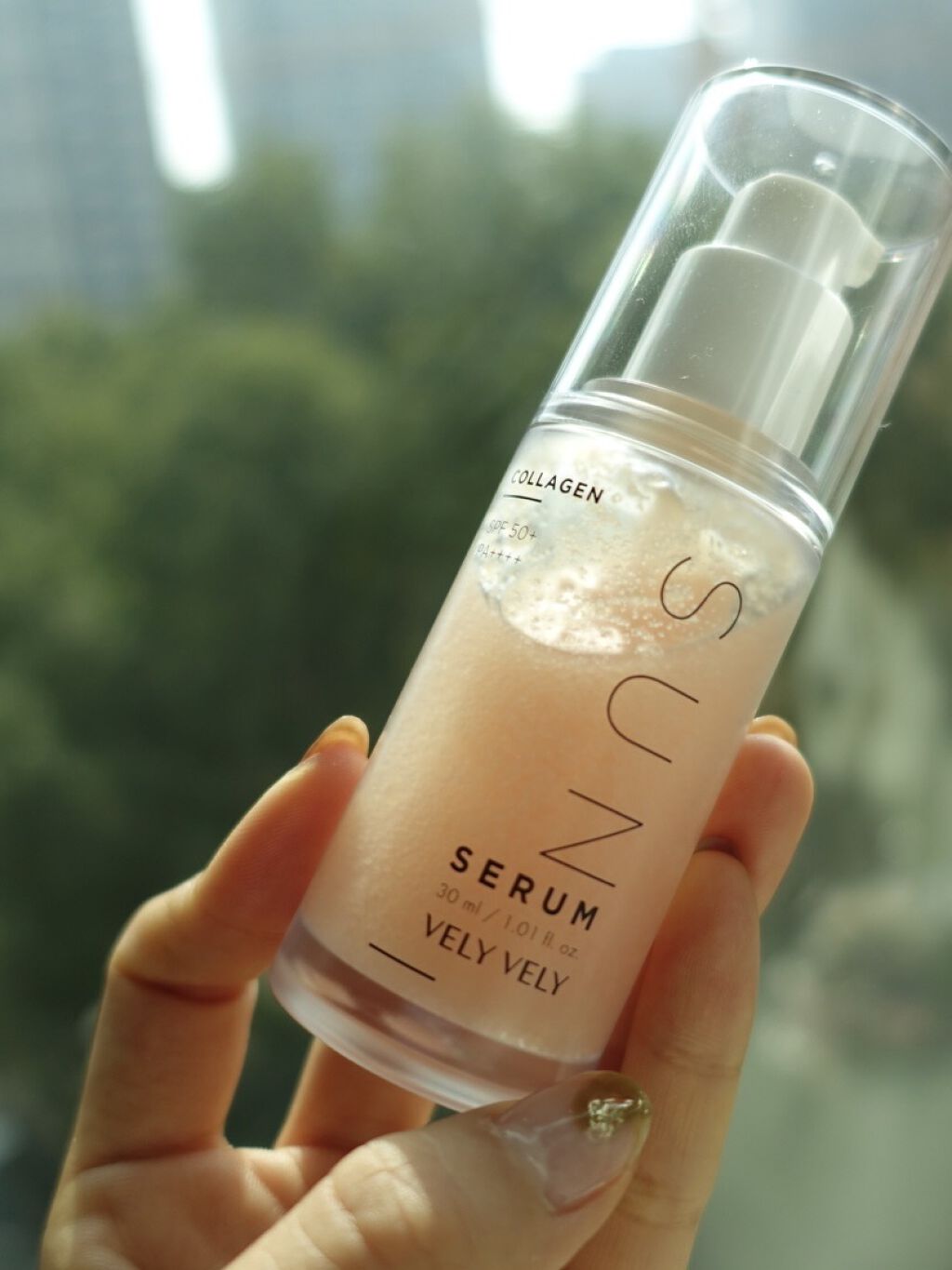 ハリケアコラーゲンサンセラム/VELY VELY/日焼け止めジェルを使ったクチコミ（1枚目）