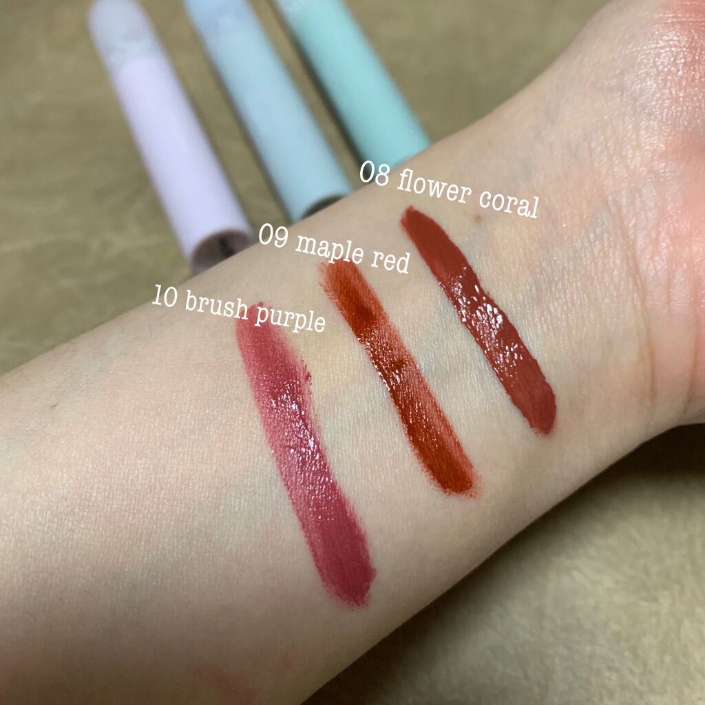 シースルーマットティント 韓服エディション/rom&nd/リップティントを使ったクチコミ(2枚目)