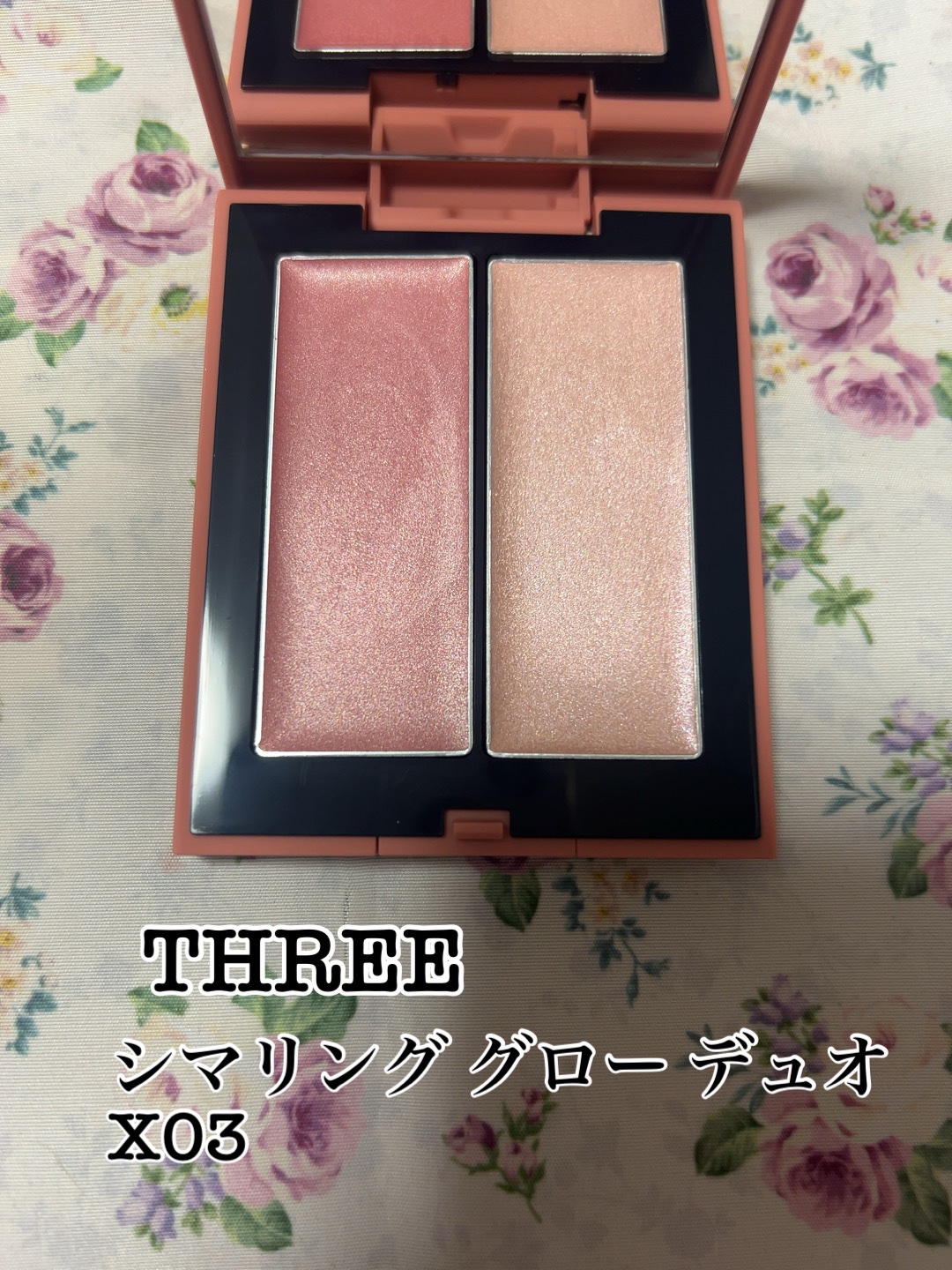 THREE シマリング グロー デュオ X03/THREE/クリームハイライトを使ったクチコミ（1枚目）