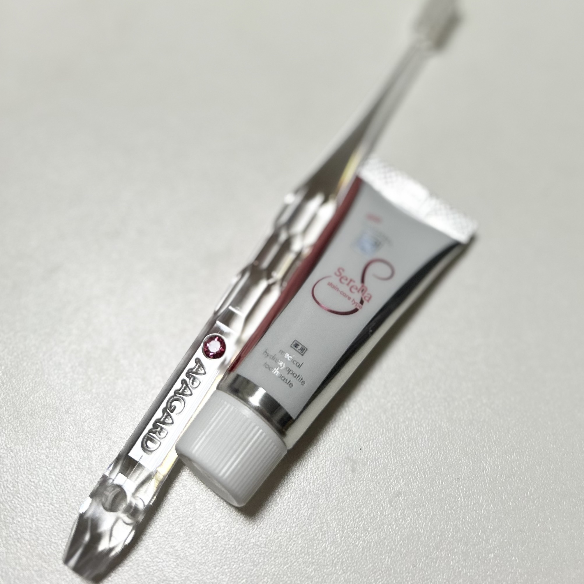 アパガードクリスタル歯ブラシ/アパガード/歯ブラシを使ったクチコミ（1枚目）