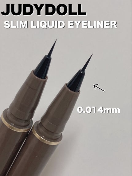 SLIM LIQUID EYELINER/JUDYDOLL/リキッドアイライナーを使ったクチコミ(2枚目)