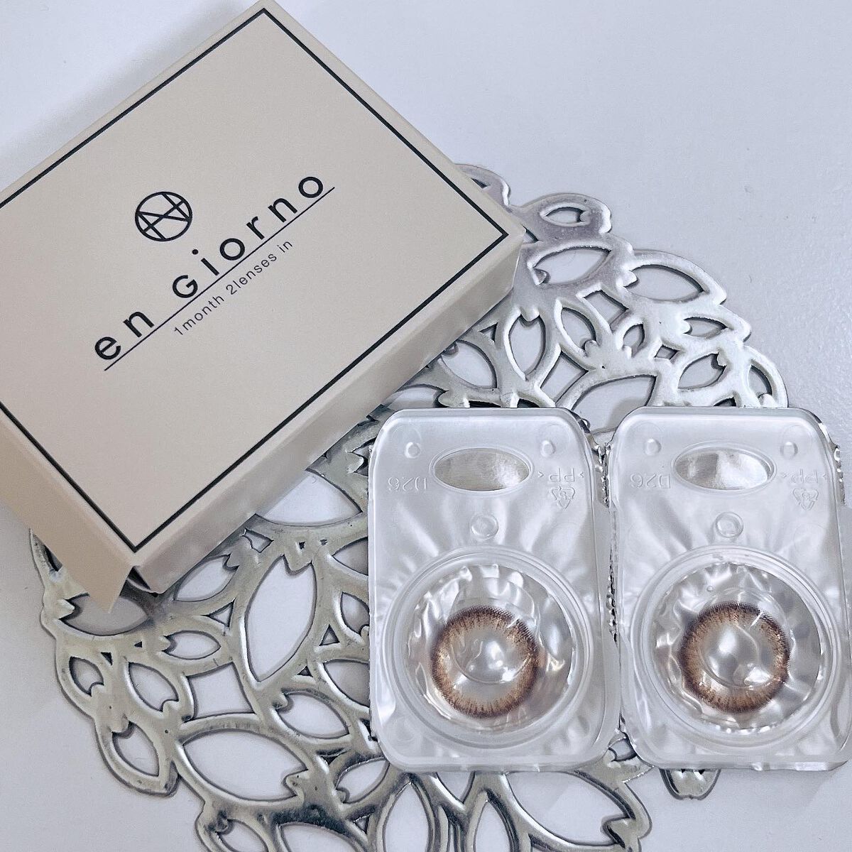 アンジョルノ グロスブラウン/en Giorno/カラーコンタクトレンズを使ったクチコミ（1枚目）