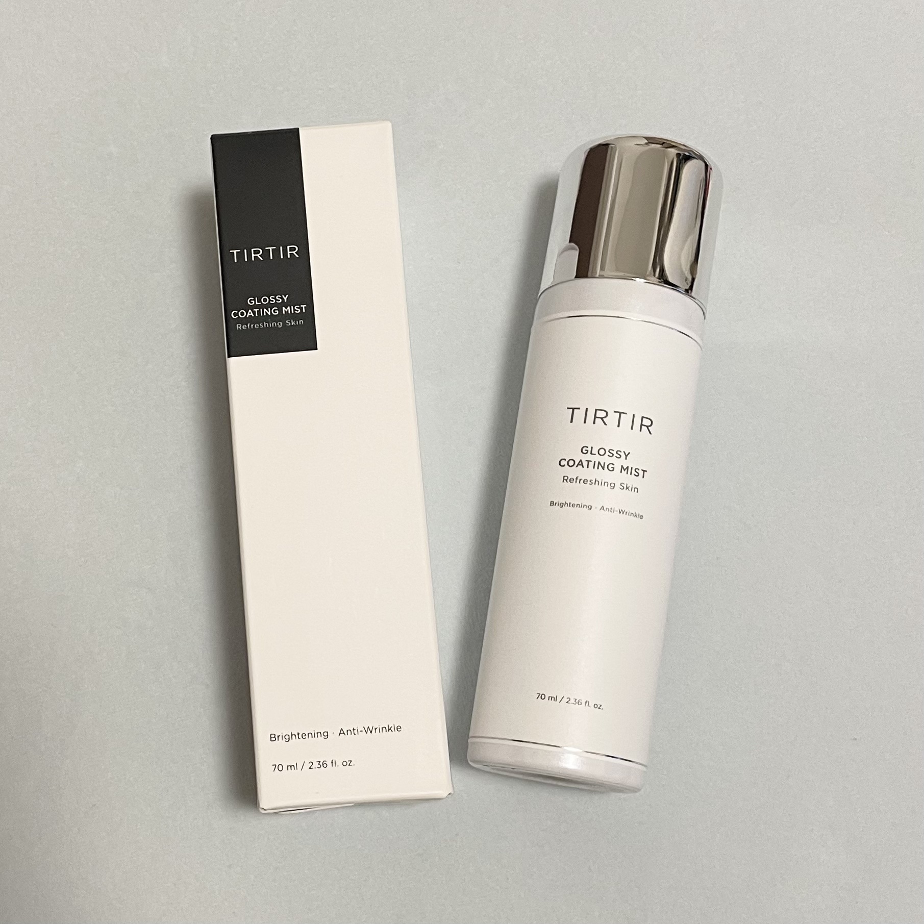 TIRTIR(ティルティル) グロッシーコーティングミストのクチコミ「TIRTIR
グロッシーコーティングミスト

使用後は肌がツヤツヤ〜✨️
思っているよりもミス.....」（1枚目）