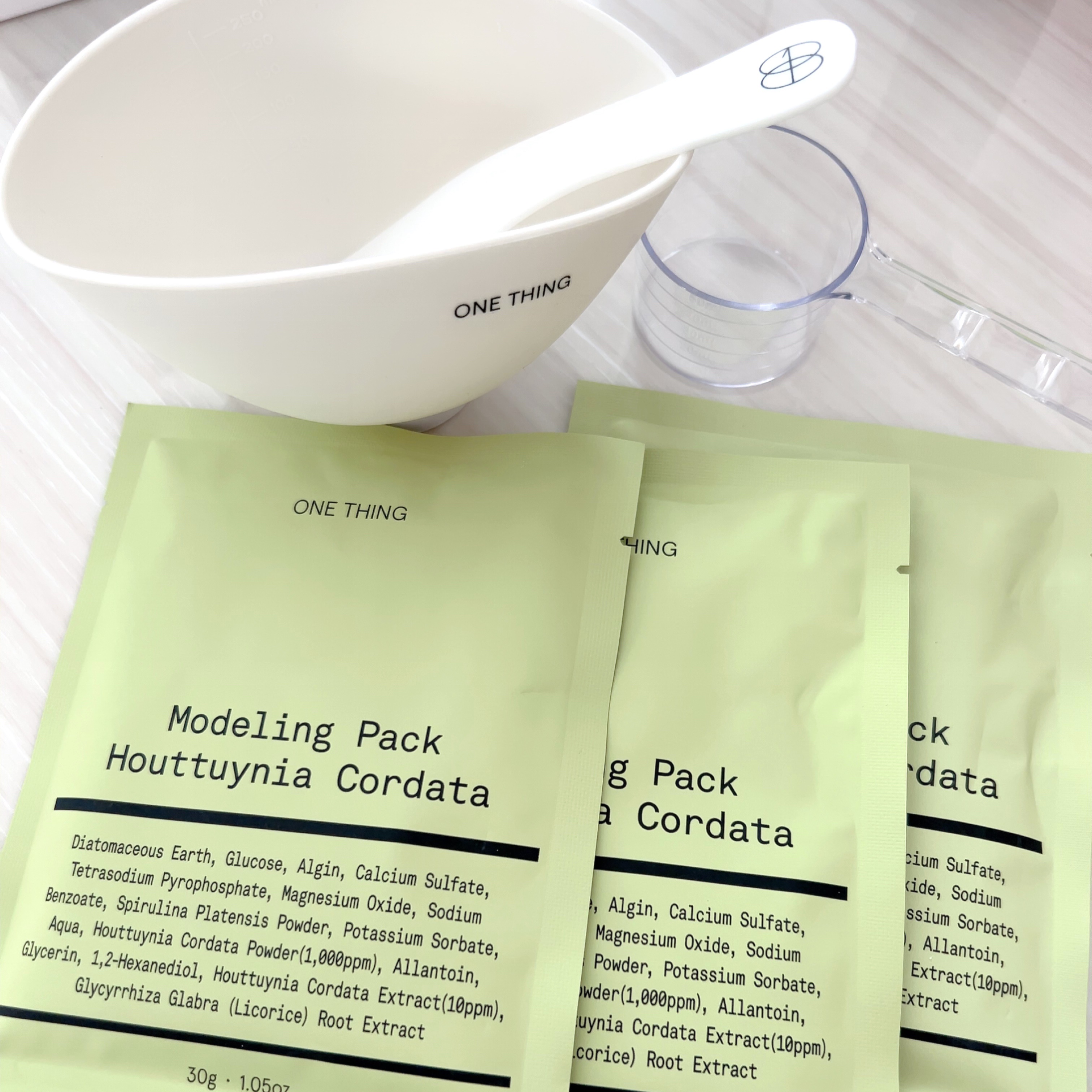 ONE THING モデリングパック ドクダミのクチコミ「［PR］この投稿は、製品の無償提供を受けて作成されました。


ONE THING

モデリン.....」（2枚目）