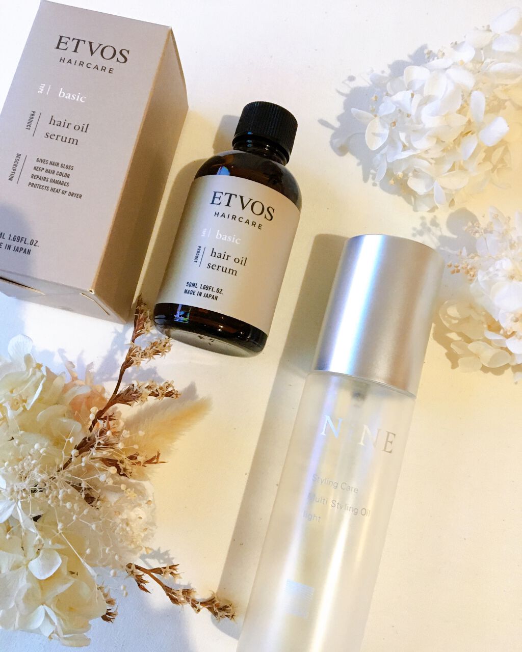 マルチスタイリングオイルライト/NiNE/ヘアオイルを使ったクチコミ（1枚目）