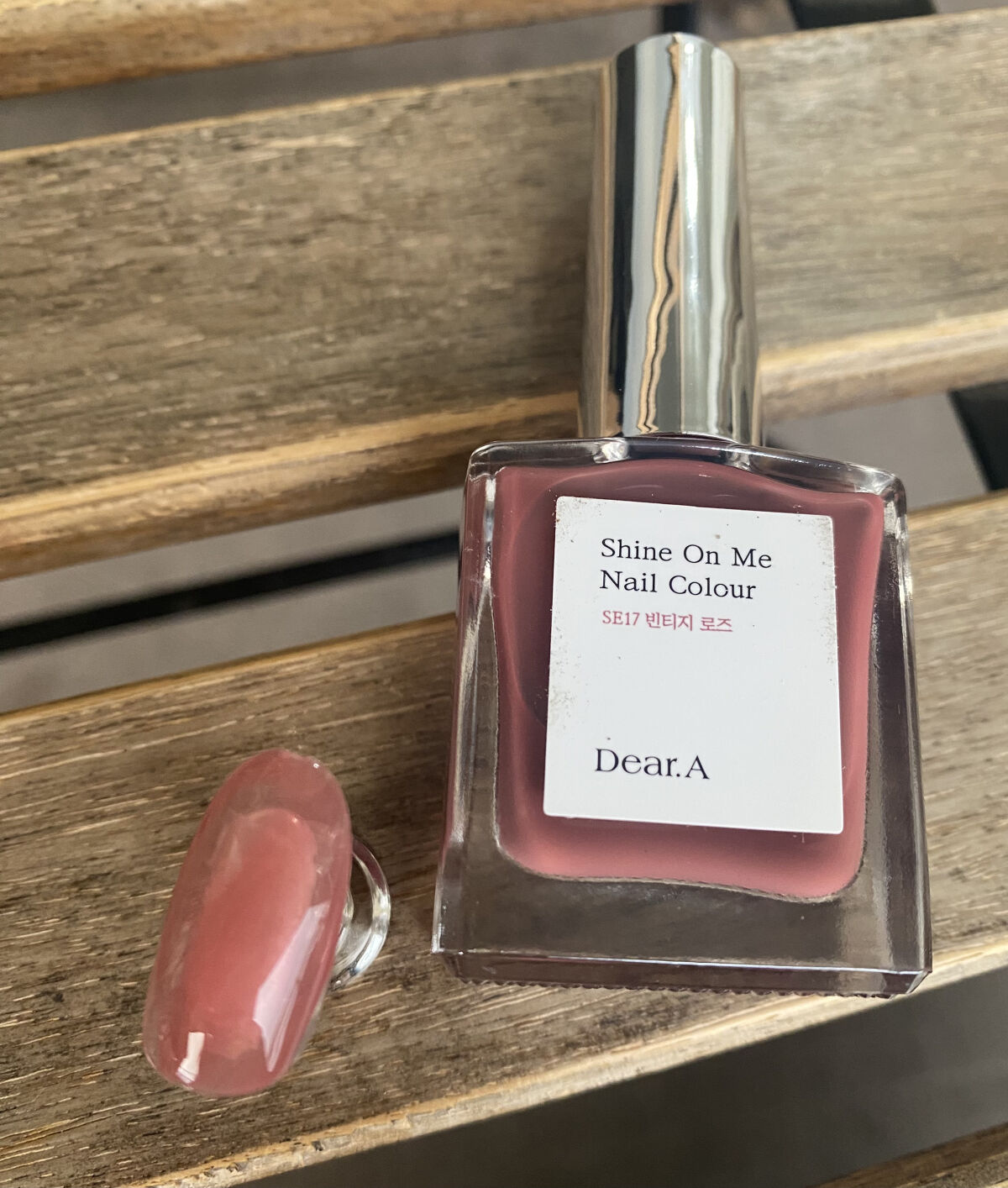 シャインオンミーネイルカラー SE17.ヴィンテージローズ/Dear.A/マニキュアを使ったクチコミ（2枚目）
