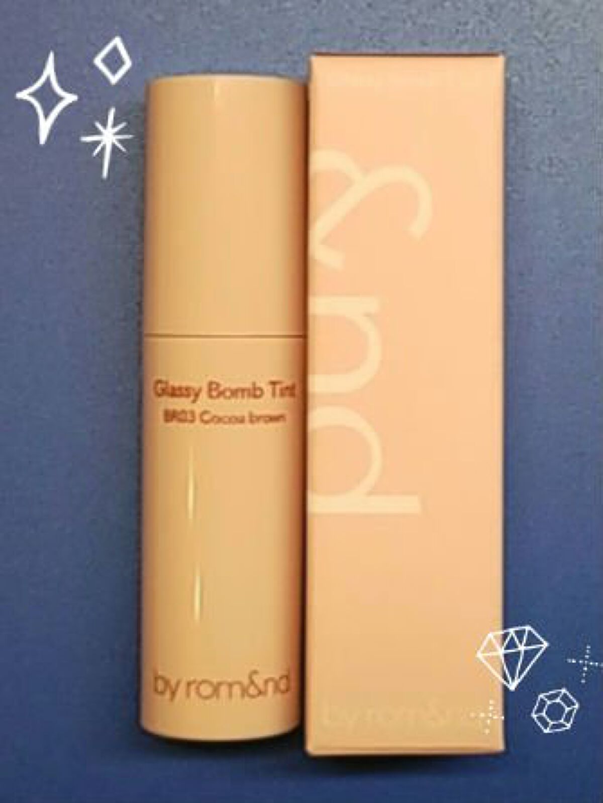 アンドバイロムアンド　グラッシーボムティント/&nd by rom&nd/リップティントを使ったクチコミ（2枚目）