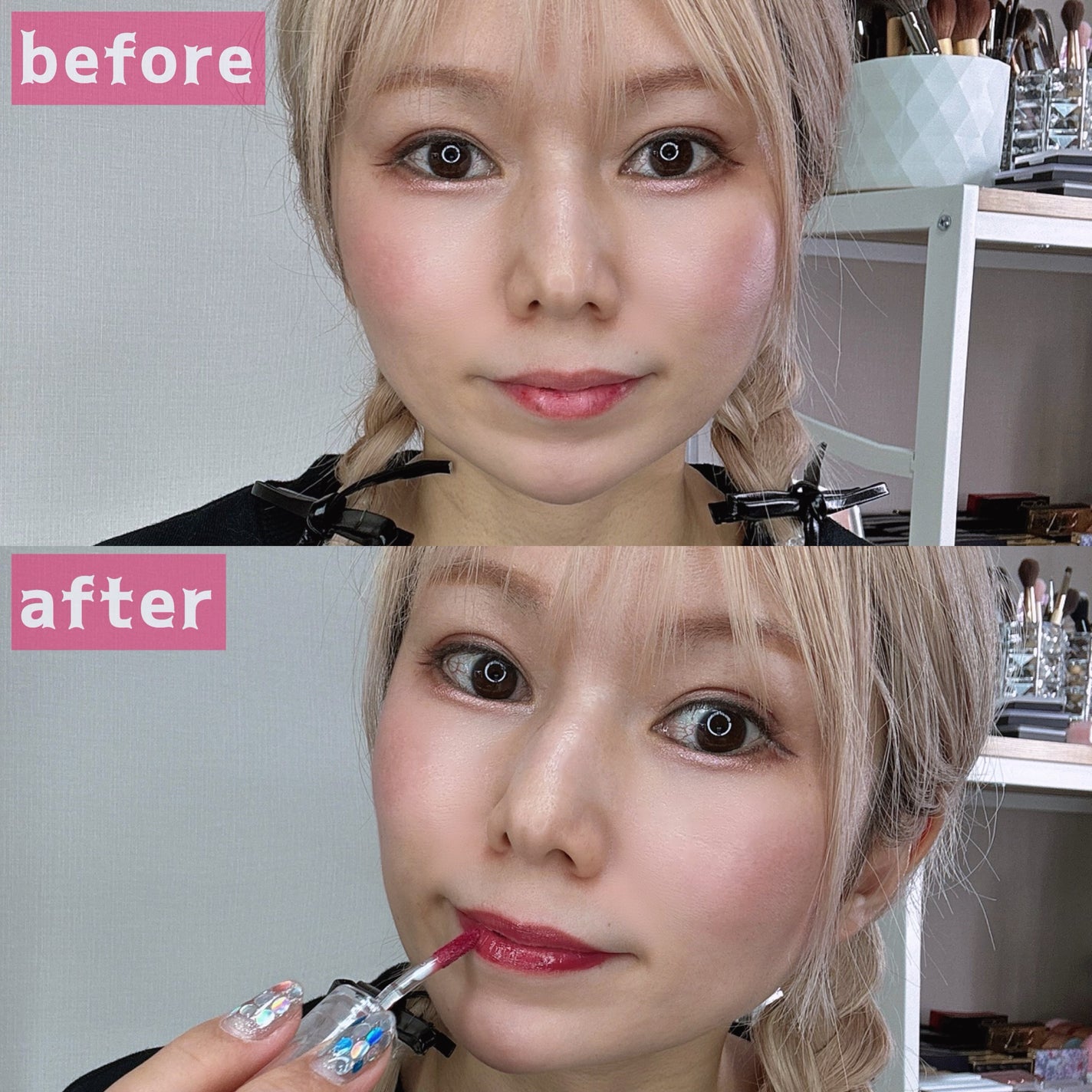 ジェルフィットティント/AMUSE/リップティントを使ったクチコミ(4枚目)