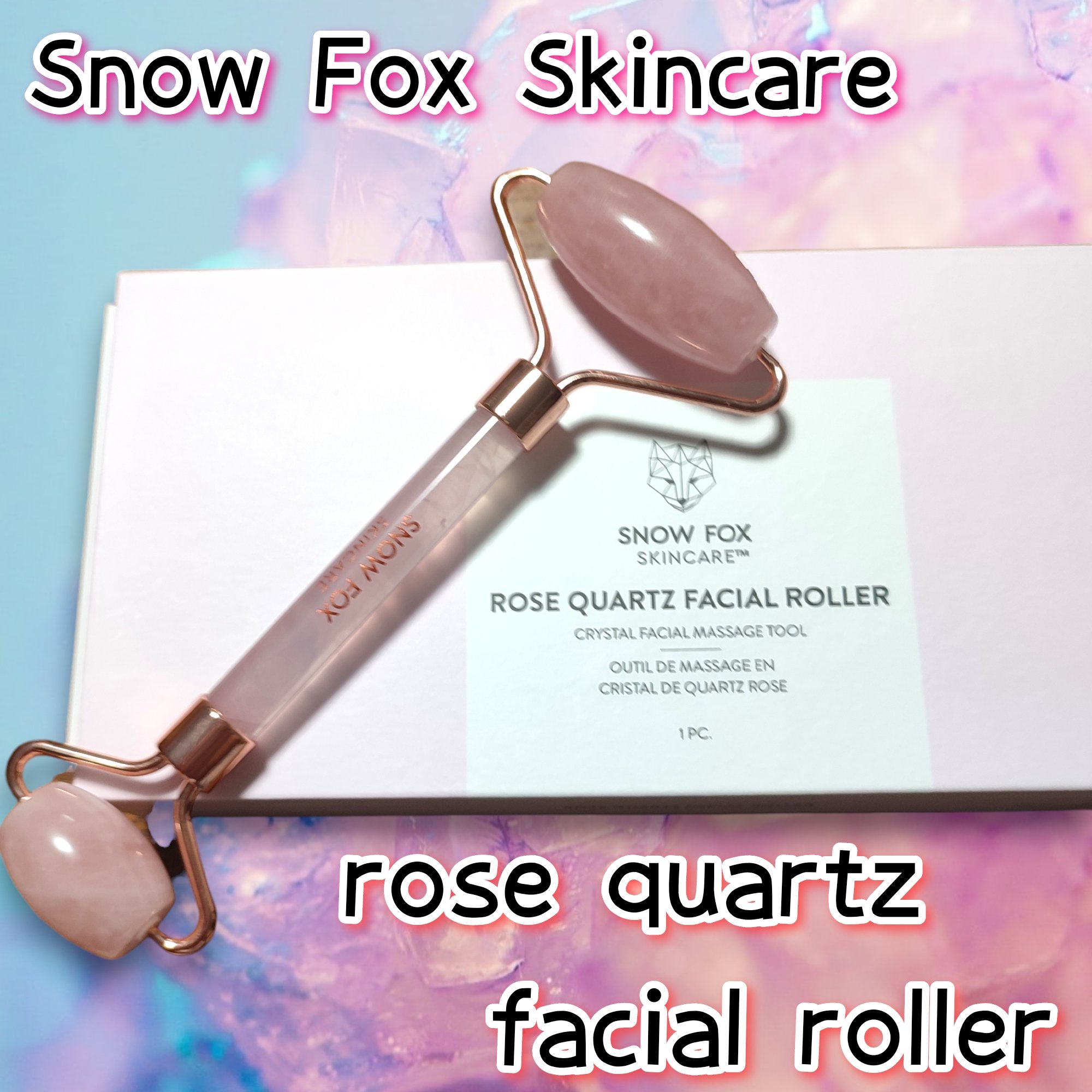 ローズ クォーツ フェイシャル ローラー/SNOW FOX SKINCARE/その他スキンケアグッズを使ったクチコミ（1枚目）