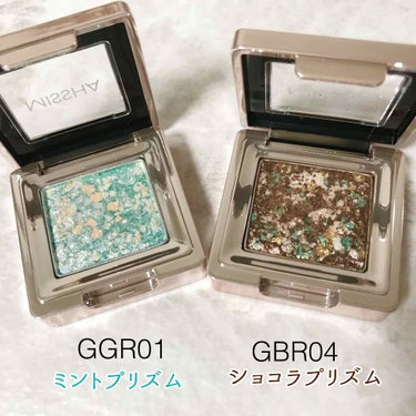 グリッタープリズム シャドウ GBR04 ショコラプリズム/MISSHA/パウダーアイシャドウを使ったクチコミ（2枚目）