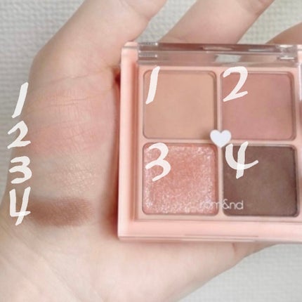 ベターザンアイズ/rom&nd/アイシャドウパレットを使ったクチコミ(2枚目)