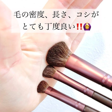メイクブラシ 馬毛/DAISO/その他化粧小物を使ったクチコミ(3枚目)