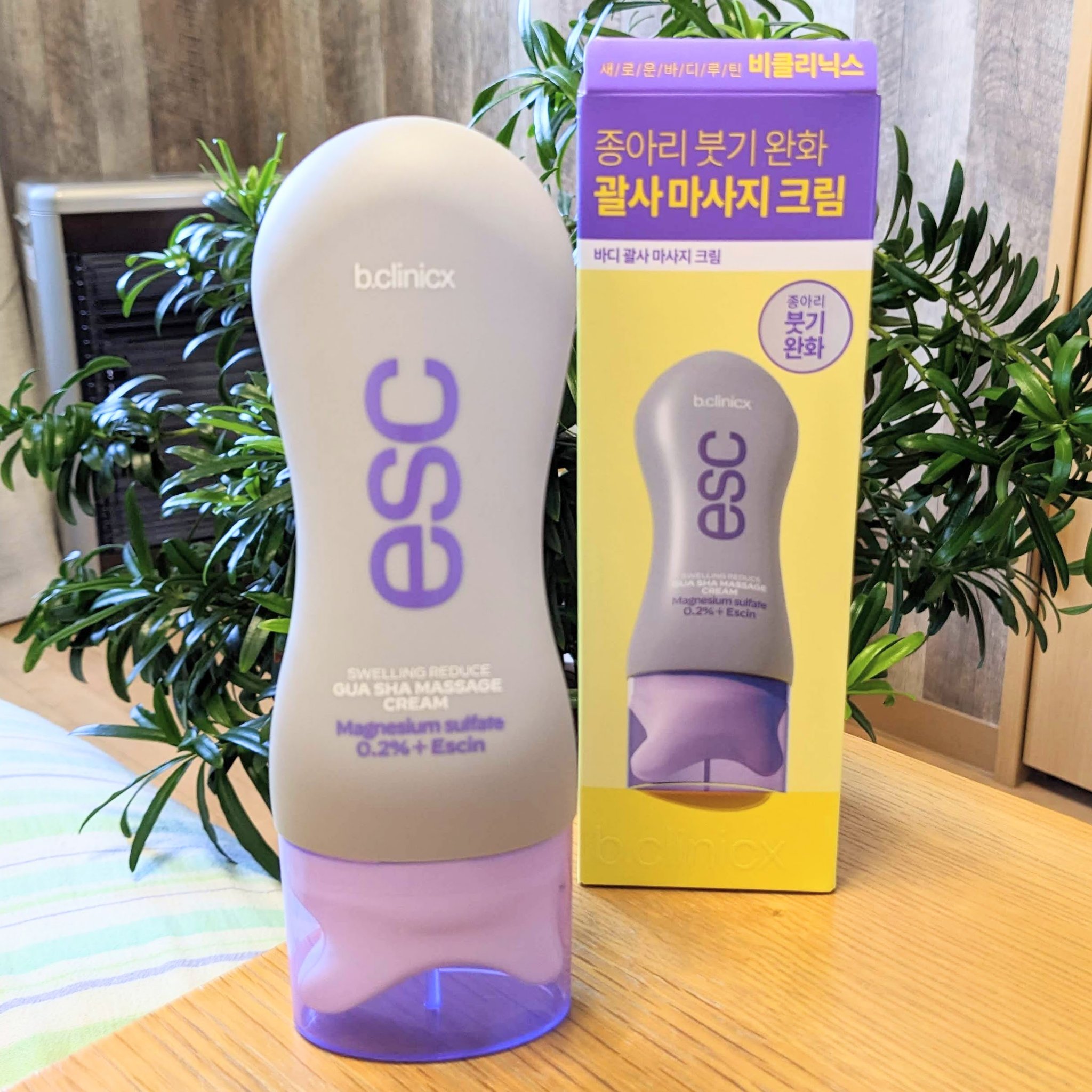 マグネシウムプラスエスシン ボディー かっさ マッサージ クリーム/b.clinicx/ボディクリームを使ったクチコミ（2枚目）