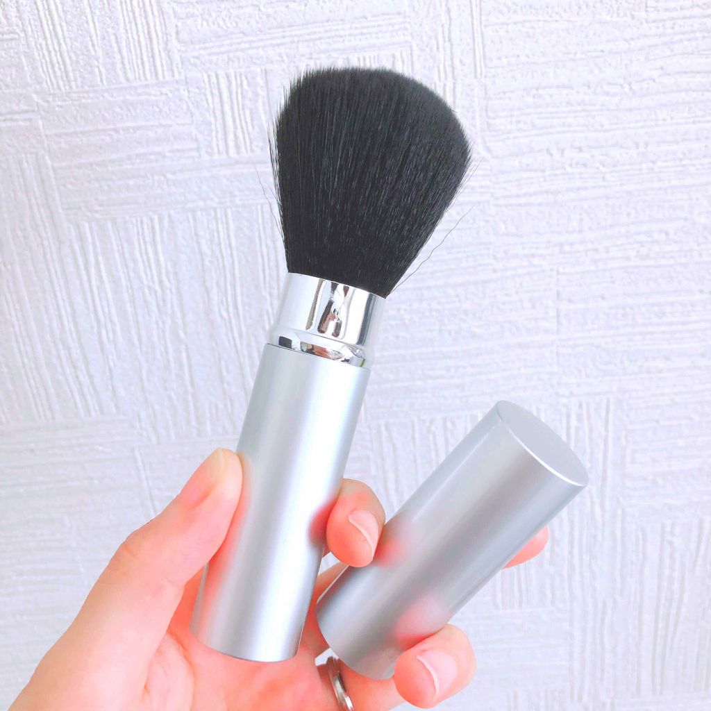 ごくふわっ春姫スライド式携帯メイクブラシ/DAISO/メイクブラシを使ったクチコミ(1枚目)