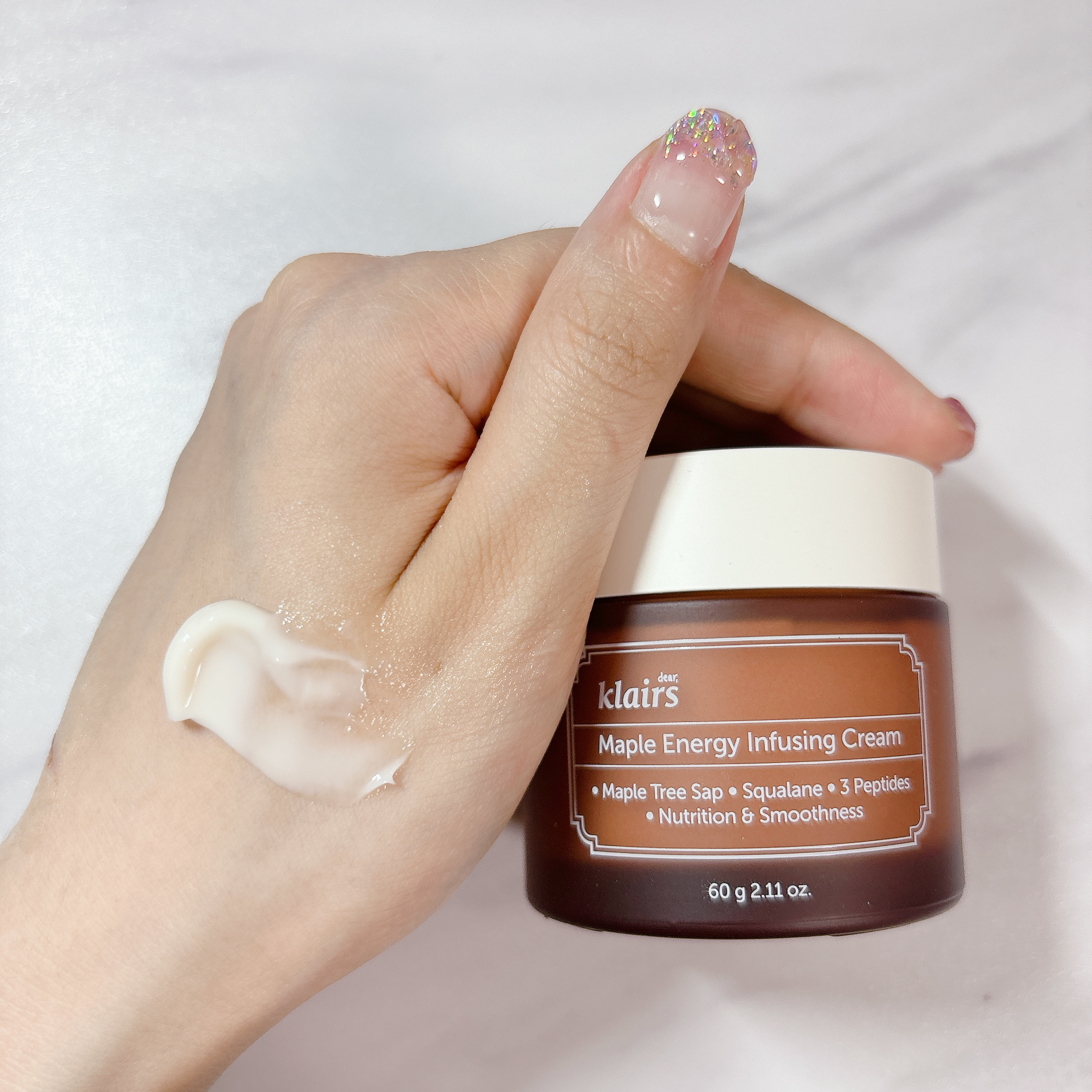 メープルエナジーインフュージングクリーム/Klairs/フェイスクリームを使ったクチコミ（3枚目）