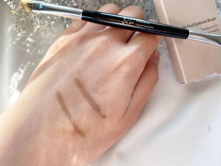 ダブルエンドアイブロウブラシ熊野筆/&be/メイクブラシを使ったクチコミ(5枚目)