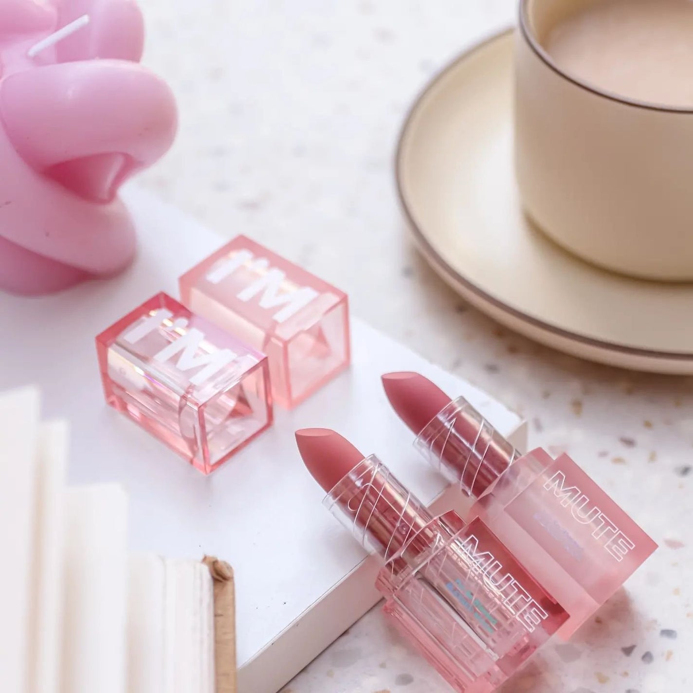 アイムミュートリップスティック/BLESSED MOON/口紅を使ったクチコミ(1枚目)