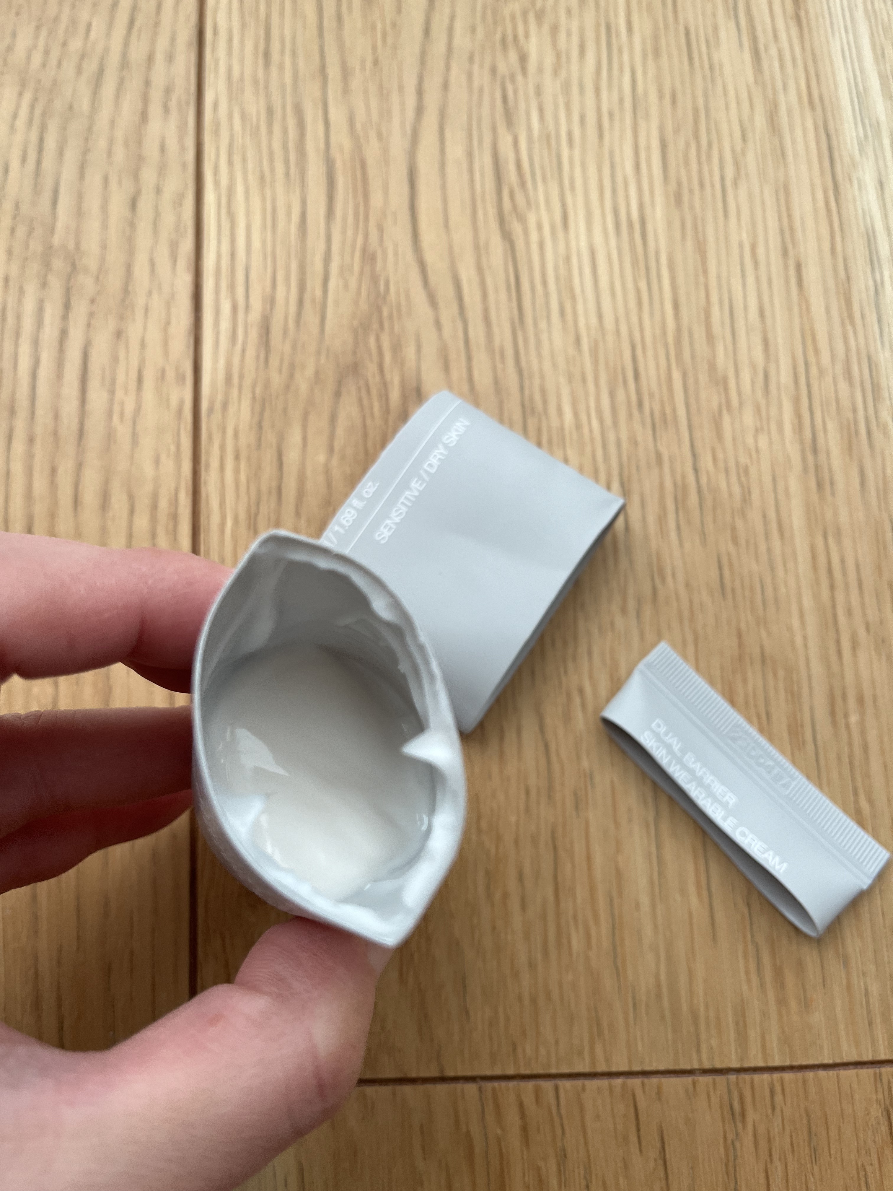 デュアルバリアスキンウェアラブルクリーム/celimax/フェイスクリームを使ったクチコミ（3枚目）