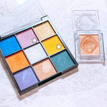 UR GLAM　BLOOMING EYE COLOR PALETTE/U R GLAM/パウダーアイシャドウを使ったクチコミ（3枚目）