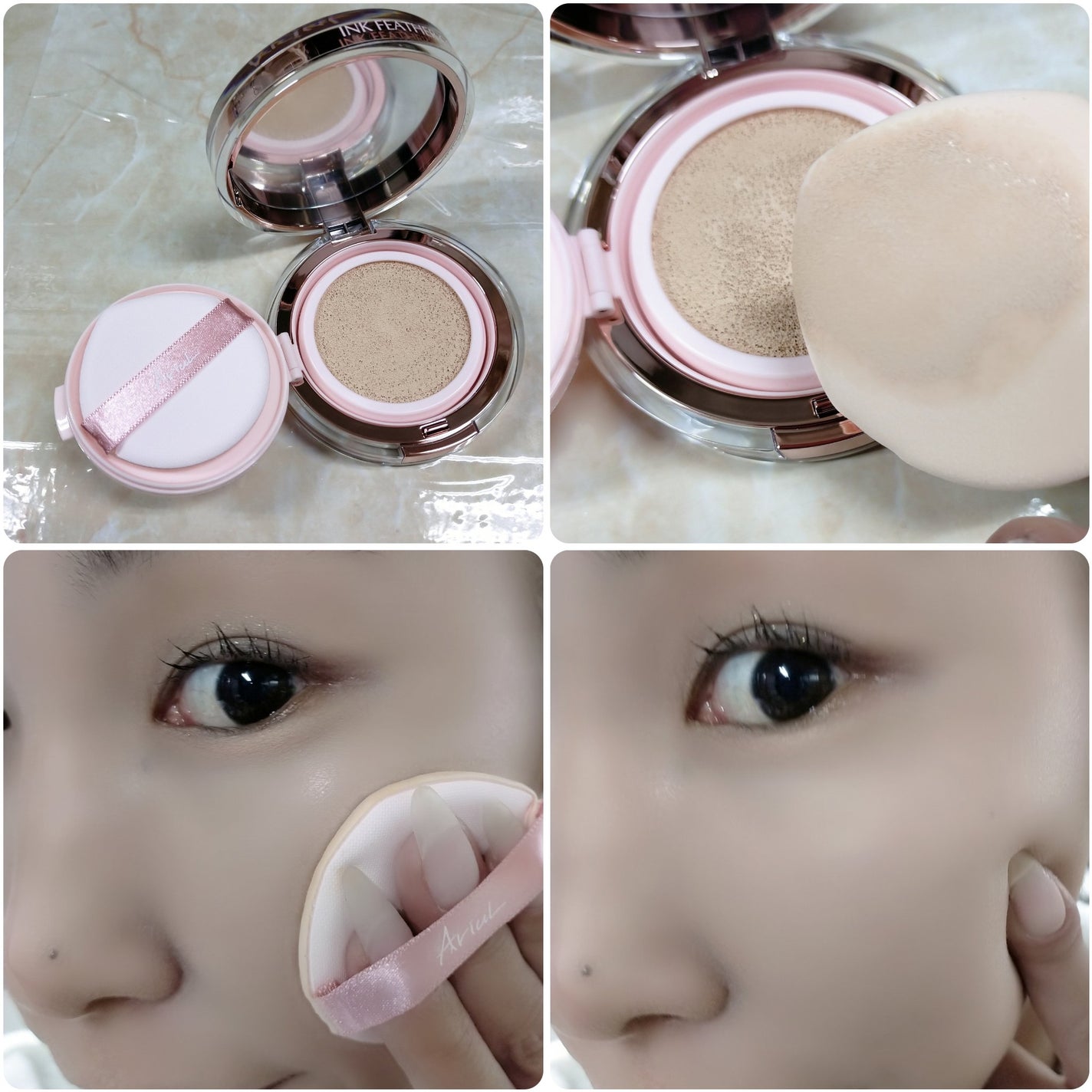 アリウル インクフェザーカバーラスティングクッション/Ariul/クッションファンデーションを使ったクチコミ(4枚目)