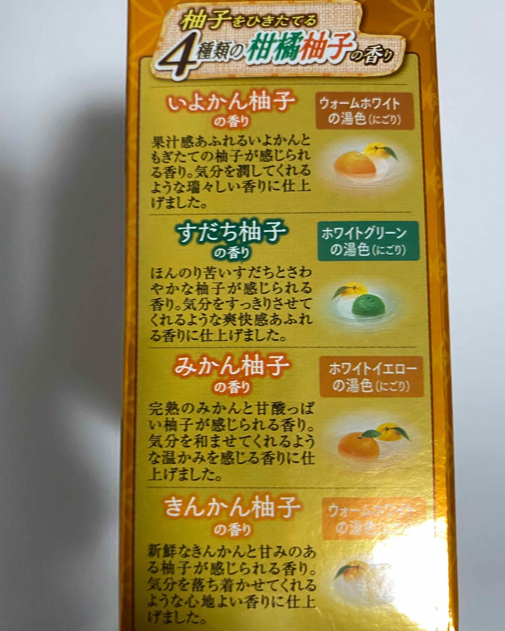 とろり炭酸湯 ぜいたく柑橘柚子/温泡/炭酸系入浴剤を使ったクチコミ(2枚目)